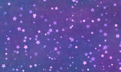 Fototapeta na wymiar space magenta bright magical holiday background with many stars and sparks