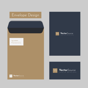 Postcard With Envelope Design
