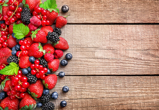 Assorted Wild Fresh Summer Berries