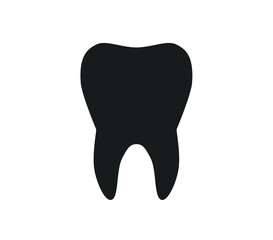 Tooth vector icon. Tooth vector illustration. 