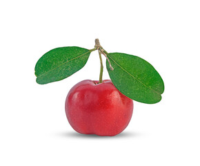 closeup fresh thai cherry fruit on white background,isolated