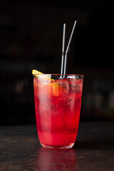 tasty cocktail in the bar