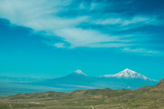 Mount Ararat Under The Blue Sky