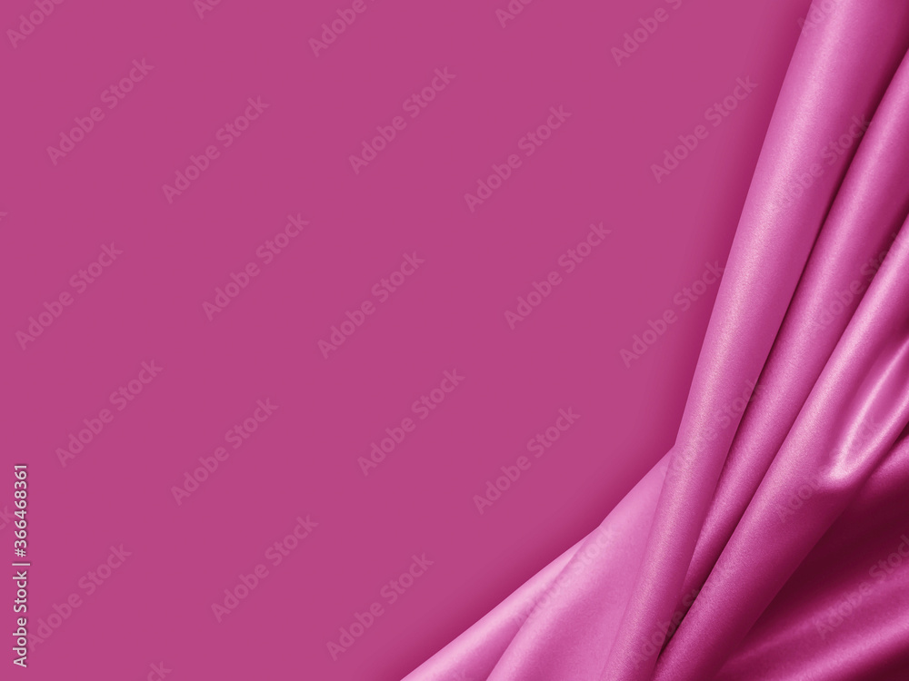 Wall mural beautiful elegant wavy light pink satin silk luxury cloth fabric texture, abstract background design