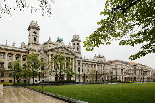 Budapest, Hungary - 17 April 2018: Lajos Kossuth Square.