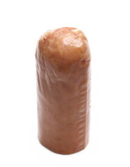 Mini sausage, hot dog isolated on white background