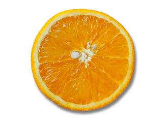 Orange Slice Isolated on White Background