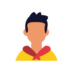 avatar man flat style icon vector design