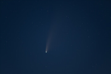 Obraz na płótnie Canvas NEOWISE comet in skies above Corsica