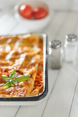 lasagna bolognese.