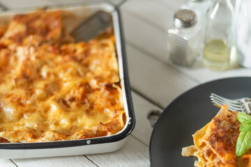 lasagna bolognese.