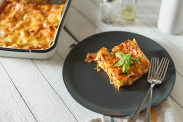 lasagna bolognese.