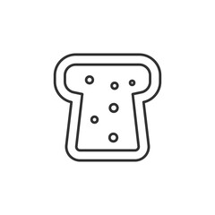 Toast bread icon. Bread symbol modern, simple, vector, icon for website design, mobile app, ui. Vector Illustration