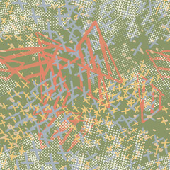 Seamless abstract pattern for boys, girls. Creative vector background of geometric elements. Funny wallpaper for textile and fabric