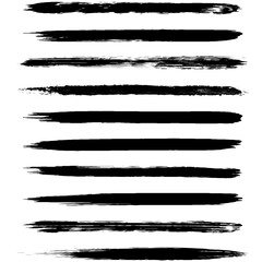 Set of grunge style frames black on white background