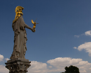 statue near parliament vienna