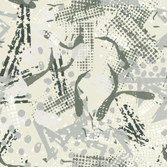 Seamless abstract pattern for boys, girls. Creative vector background of geometric elements. Funny wallpaper for textile and fabric