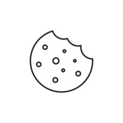 Cookie icon. Biscuit symbol modern, simple, vector, icon for website design, mobile app, ui. Vector Illustration
