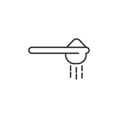 Measuring spoon icon. Spoon symbol modern, simple, vector, icon for website design, mobile app, ui. Vector Illustration