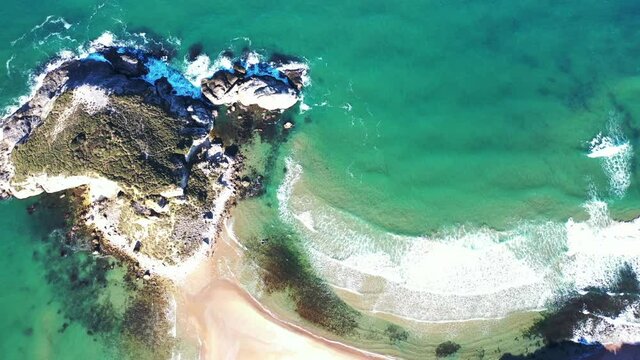 Aerial view near the sea in agva sile istanbul turkey
