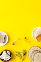 Natural hair and facial cosmetic for care with cacao butter and herbal oil