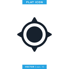 Compass Icon Vector Design Template