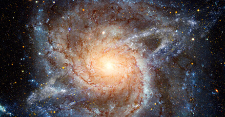 Spiral galaxy. Elements of this image furnished by NASA