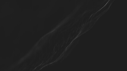 Abstract polygonal space low poly dark background with connecting dots and lines.