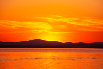 Sunset at the lake