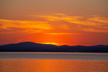 Sunset at the lake