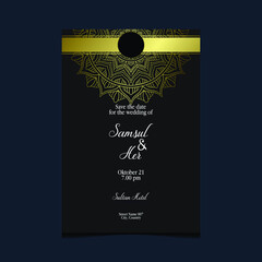 Mandala template with elegant, classic elements. Great for invitation, flyer, menu, brochure, background Premium Vector