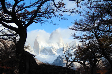 Monte Fitz Roy, em El Chaltén, Patagônia Argentina 