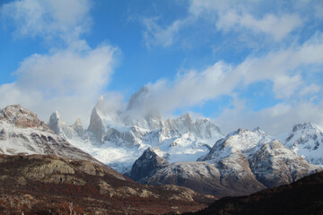 Monte Fitz Roy, em El Chaltén, Patagônia Argentina 