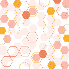Obraz na płótnie Canvas Geometric pattern with hexagonal shapes, colorful vector background, entertainment concept.
