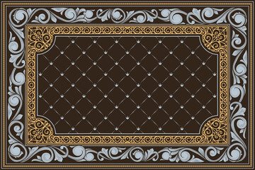 Decorative ornate retro design card