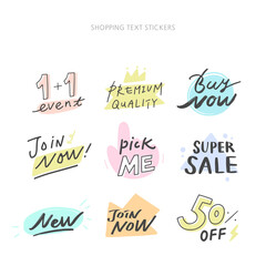 hand drawn style for concept design. Doodle illustration. Vector template for decoration.shopping concept