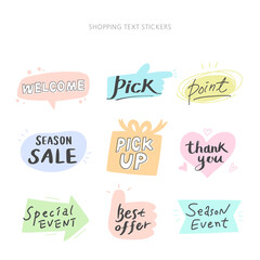 hand drawn style for concept design. Doodle illustration. Vector template for decoration.shopping concept
