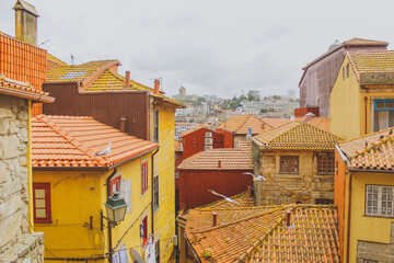 houses with orange tiled roofs