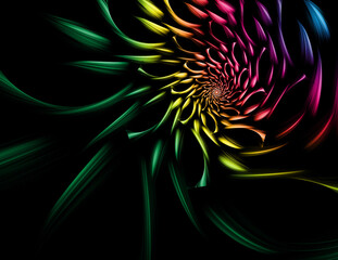 abstract   fractal flower background