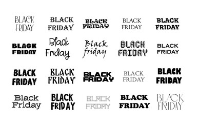 Black Friday holiday poster design. Vector illustration.