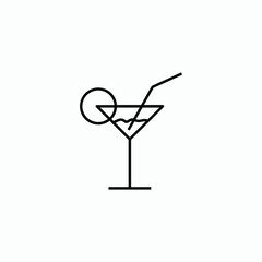 cocktail icon vector sign