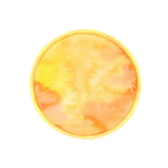 オレンジ色の太陽の素材
