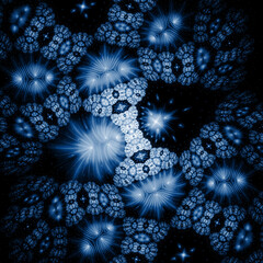 abstract fractal background with light effects for your design