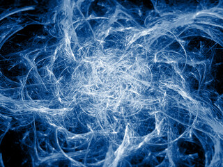 Abstract fractal with  glowing wavy lines . fantasy background