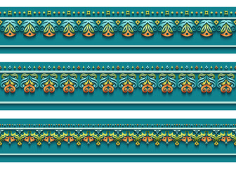 Modern vector ornamental stripe backgrounds set