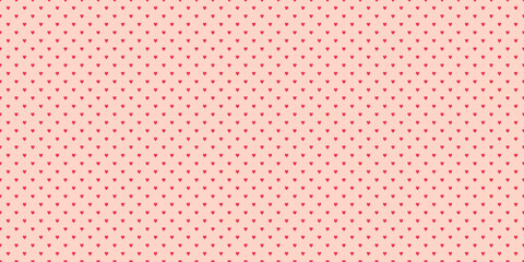 Fototapeta premium Hand drawn holiday background with abstract hearts. Seamless light pattern. Valentine's day