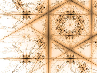 abstract fractal fantasy background with light rays