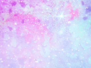 Pink and blue sky as an illustration.