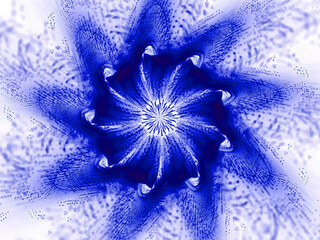 Abstract fractal with  glowing wavy lines . fantasy background