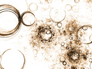 abstract fractal background with lines and circles
